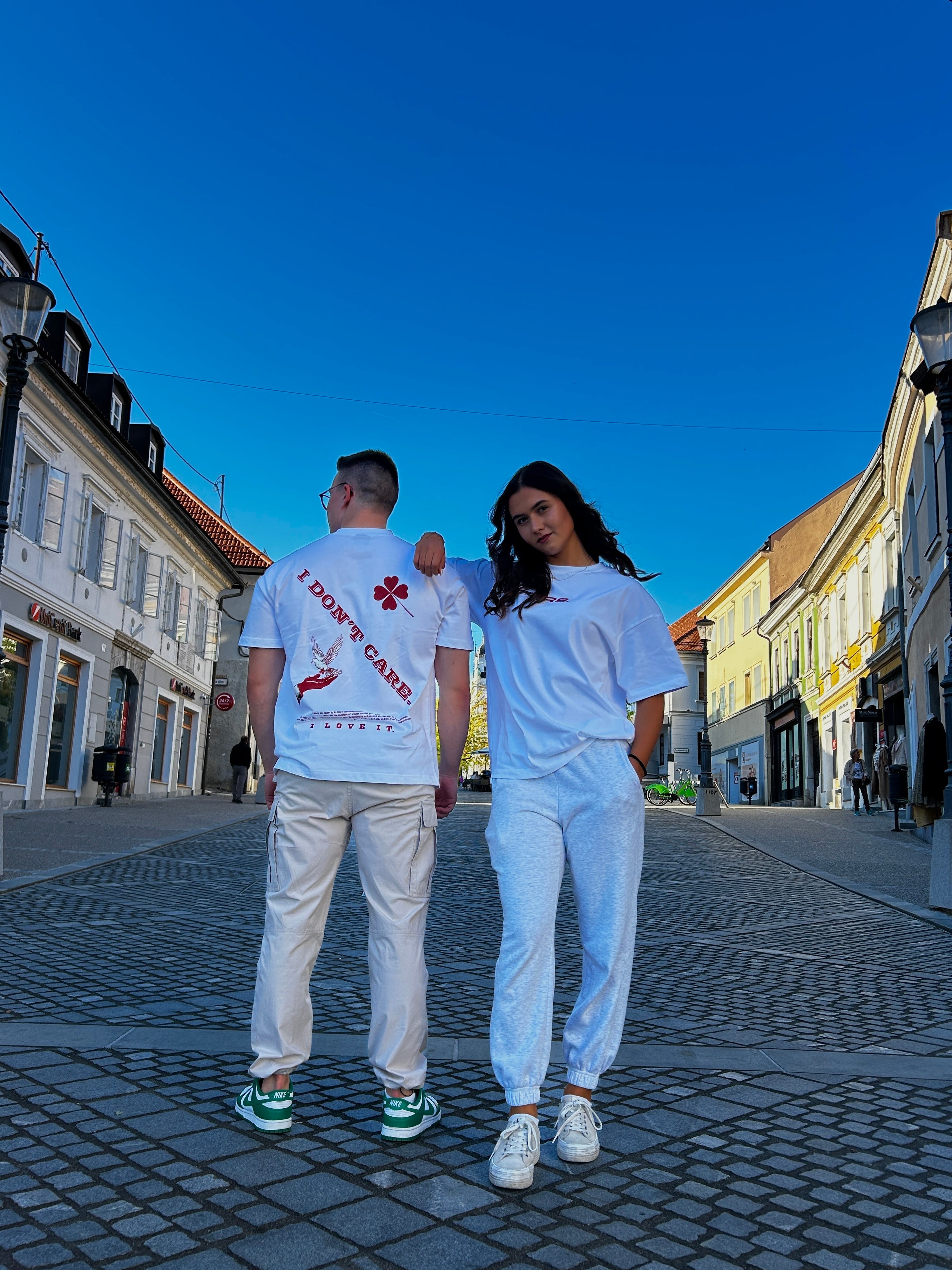 I DON'T CARE Oversized Tee